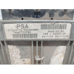 9647759780 CENTRALINA MOTORE PEUGEOT 307 1.4 8V 2001-05 SAGEM PSA 9646185180
