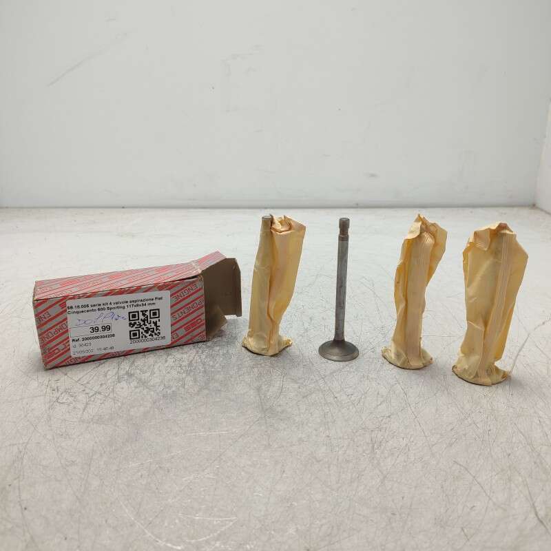 56.18.005 serie kit 4 valvole aspirazione Fiat Cinquecento 500 Sporting 117x8x34 mm