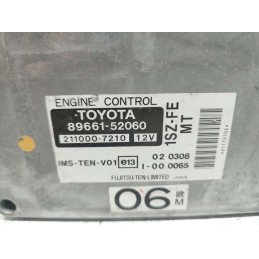 89661-52060 CENTRALINA MOTORE TOYOTA YARIS MK1 1.0 B 1999-05 1SZ-FEMT 