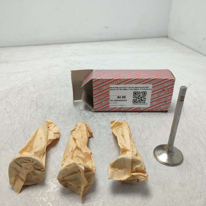 56.03.029 serie kit 4 valvole aspirazione Alfa Romeo 75 164 1962cc Twin Spark 117x8x44 mm