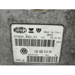 036906014AM CENTRALINA MOTORE VOLKSWAGEN LUPO MK1 1.4 16V 1998 MARELLI IAW4CVV6 6160049301