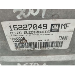 CENTRALINA MOTORE OPEL ASTRA G 1.6 BENZINA 8V 2001 DELCO D98003 16227049 
