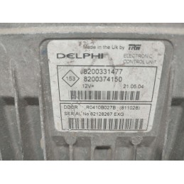 CENTRALINA MOTORE RENAULT CLIO MK2 1.5 DCI 2004 DELPHI R0410B027B 8200331477 8200374150 USATA