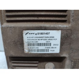 51801407 CENTRALINA MOTORE LANCIA MUSA 1.3 MJT 2010 MARELLI MJD6F3M3 