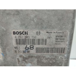 9620398980 CENTRALINA MOTORE CITROËN SAXO 1.1 BENZINA 2000 BOSCH 0261203736 