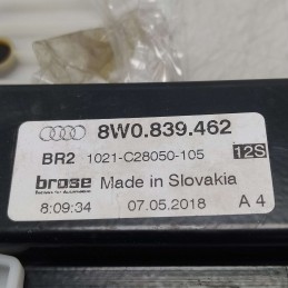 8W0839462 meccanismo guida alzavetro Audi A4 B9 Avant S-line  2.0 110 KW 2016 DEU post DX