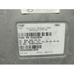 51822894  CENTRALINA MOTORE FIAT MULTIPLA 1.6 76KW BENZINA METANO METATRON 2909200851939 