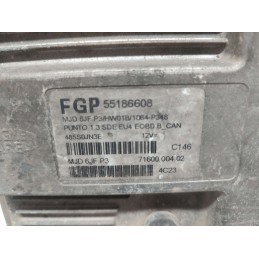 55186608 CENTRALINA MOTORE FIAT PUNTO 188 3° SERIE 1.3 MJT 2003-10 MARELLI MJD6JFP3 