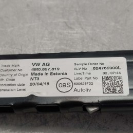 4M0857819 Staffa regolatore cint di sicurezza ant dx Audi A4 B9 Avant S-line  2.0 110 KW 2016 DEU