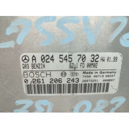 A0245457032 CENTRALINA MOTORE W210 CLASSE E 280 V6 2001 BOSCH 0261206243 0245457032