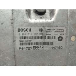 CENTRALINA MOTORE CHRYSLER VOYAGER 2.5 TD 2001-04 BOSCH 0281011280 P04727666AB 