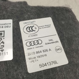 8W0864826A tappeto pannello insonorizzatore  Audi A4 B9 Avant S-line  2.0 110 KW 2016 DEU