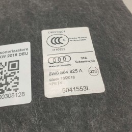 8W0864825A tappeto pannello insonorizzatore  Audi A4 B9 Avant S-line  2.0 110 KW 2016 DEU