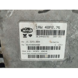 CENTRALINA MOTORE PEUGEOT 206 MK2 1.4 BENZINA 2003 MARELLI IAW48P276 9645989480 9648620880 USATA