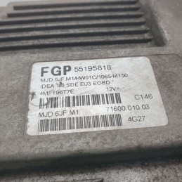 55195818 centralina ecu modulo controllo motore Fiat Idea 1.3 MJTD 2003-08 FGP