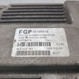 55195818 centralina ecu modulo controllo motore Fiat Idea 1.3 MJTD 2003-08 FGP