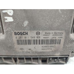 8200310863 CENTRALINA MOTORE RENAULT MEGANE SCENIC 1.9 DCI 2003-09 BOSCH 0281011549 8200370779 