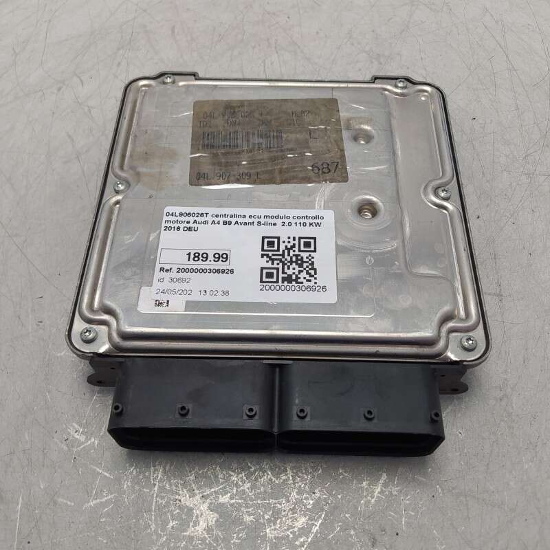 04L906026T centralina ecu modulo controllo motore Audi A4 B9 Avant S-line 2.0 110 KW 2016 DEU