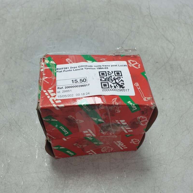 BWF261 2xpz Cilindretti ruota freno post Lucas Fiat Punto Lancia Ypsilon 1994-03