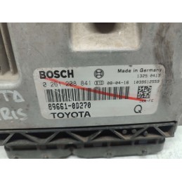 CENTRALINA MOTORE TOYOTA YARIS 1.0 BENZINA 2006 BOSCH 0261208841 89661-0D270 USATA