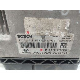 39113-2A932 CENTRALINA MOTORE HYUNDAI i30 1.6 BOSCH 0281019083 D4GE50EMFVEHITU1 