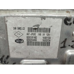 CENTRALINA MOTORE RENAULT CLIO 1.2 BENZINA MARELLI IAW5NR2C2 8200181482 16481134 8200254494 16553134 USATA