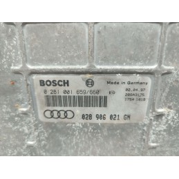 028906021GN CENTRALINA MOTORE AUDI A4 B5 1.9 TDI 1997 BOSCH 0281001659/660 