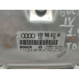 038906012AH  CENTRALINA MOTORE AUDI A4 1.9 TDI 1996 BOSCH 0281010200 