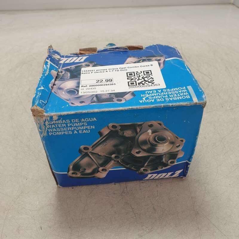 1334031 pompa acqua Opel Combo Corsa B Astra F Vectra A 1.7 TD Dolz