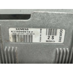 CENTRALINA MOTORE DAEWOO MATIZ 800CC 1998 SIEMENS K115000010F 96259124 