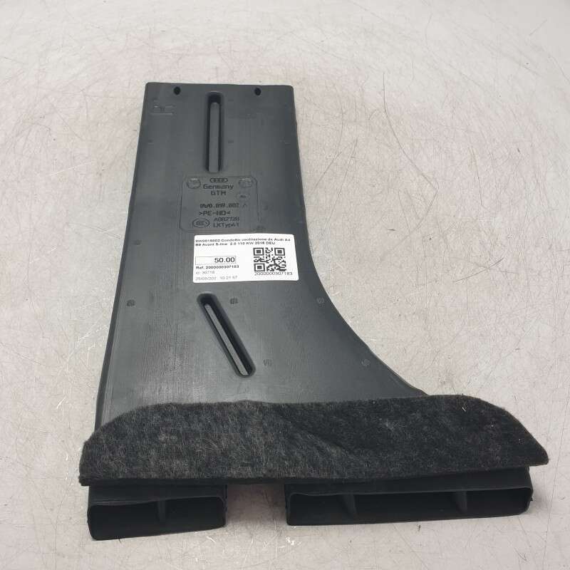 8W0819802 Condotto ventilazione dx Audi A4 B9 Avant S-line 2.0 110 KW 2016 DEU