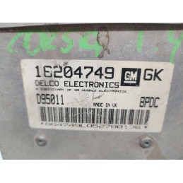 16204749 CENTRALINA MOTORE OPEL CORSA B 1.4 BENZINA 1997 DELCO BPDC D95011 