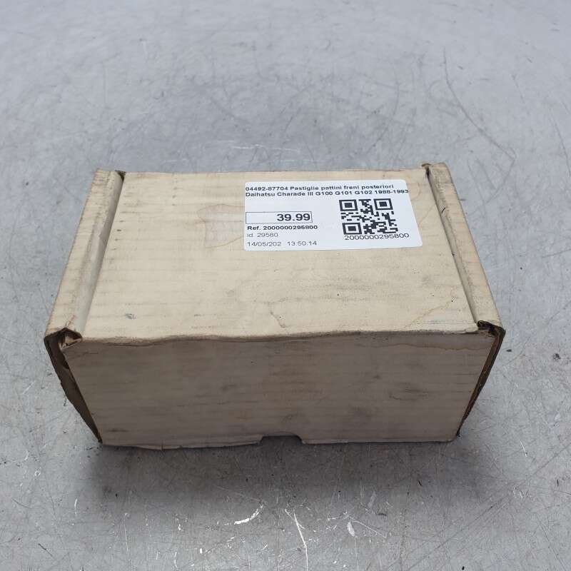 04492-87704 Pastiglie pattini freni posteriori Daihatsu Charade III G100 G101 G102 1988-1993