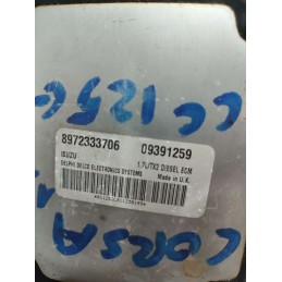 CENTRALINA MOTORE OPEL CORSA C 1.7 DIESEL DELPHI 8972333706 09391259 USATA