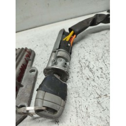 CENTRALINA MOTORE CILINDRETTO E CHIAVE RENAULT TWINGO 1.2 BENZINA SAGEM 21654364-4 7700114696 USATA