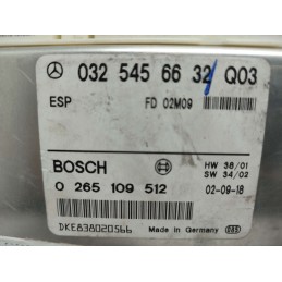 0325456632 CENTRALINA ABS ESP FRENI MERCEDES W211 CLASSE E 220 CDI 2005 BOSCH 0265109512 