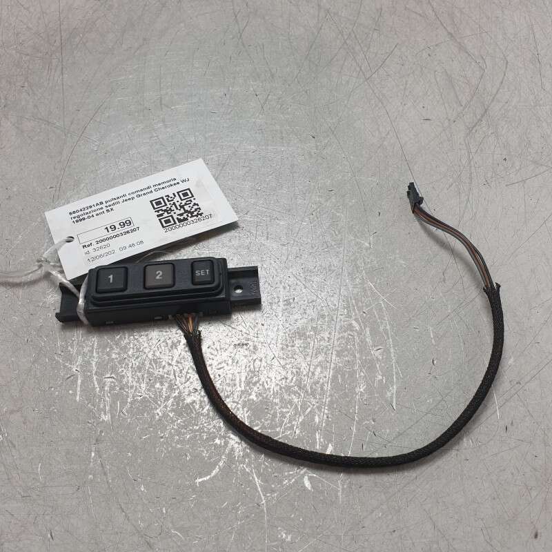 56042291AB pulsanti comandi memoria regolazione sedili Jeep Grand Cherokee WJ 1999-04 ant SX