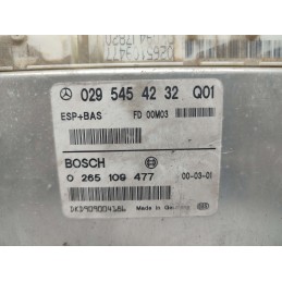  0295454232  CENTRALINA ABS ESP ASR FRENI MERCEDES W168 CLASSE A 170 CDI BOSCH 0265109477