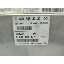 0295454232 CENTRALINA ABS ESP ASR FRENI MERCEDES W168 CLASSE A 170 CDI BOSCH 0265109477 