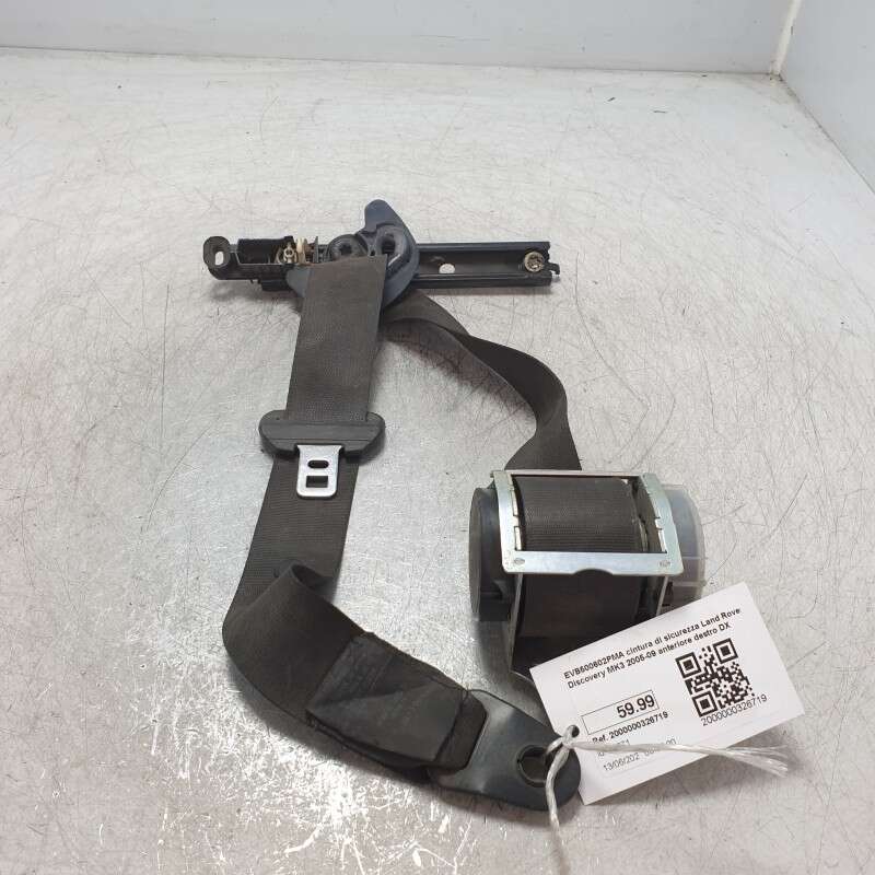 EVB500602PMA cintura di sicurezza Land Rover Discovery MK3 2005-09 anteriore destro DX