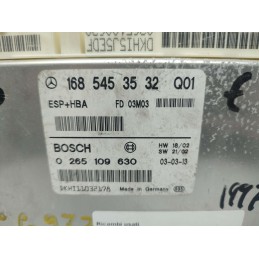 1685453532 CENTRALINA ABS ESP ASR FRENI MERCEDES W168 CLASSE A 170 CDI 1997-04 BOSCH 0265109630 