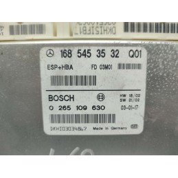  1685453532  CENTRALINA ABS ESP ASR FRENI MERCEDES W168 CLASSE A 170 CDI 1997-04 BOSCH 0265109630