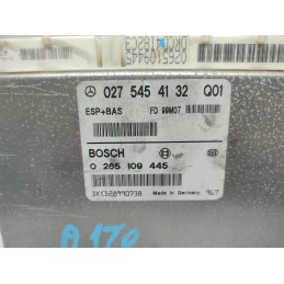 0275454132  CENTRALINA ABS ESP ASR FRENI MERCEDES W168 1.4  BENZINA 60KW BOSCH 0265109445 