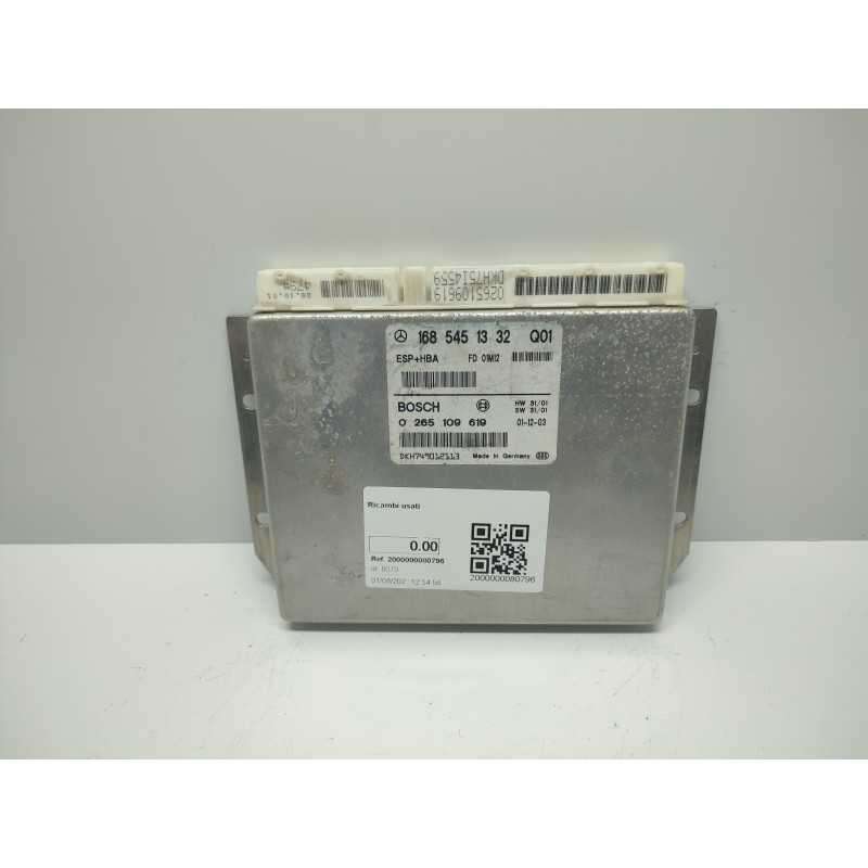 1685451332 CENTRALINA ABS ESP ASR FRENI MERCEDES W168 CLASSE A 140 1997-04 BOSCH 0265109619