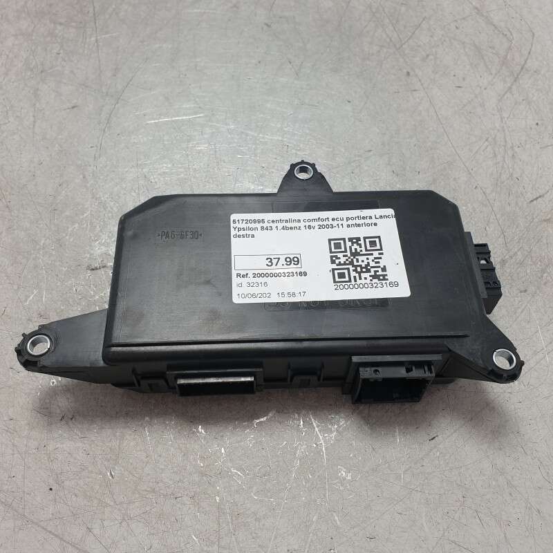 51720995 centralina comfort ecu portiera Lancia Ypsilon 843 1.4benz 16v 2003-11 anteriore destra