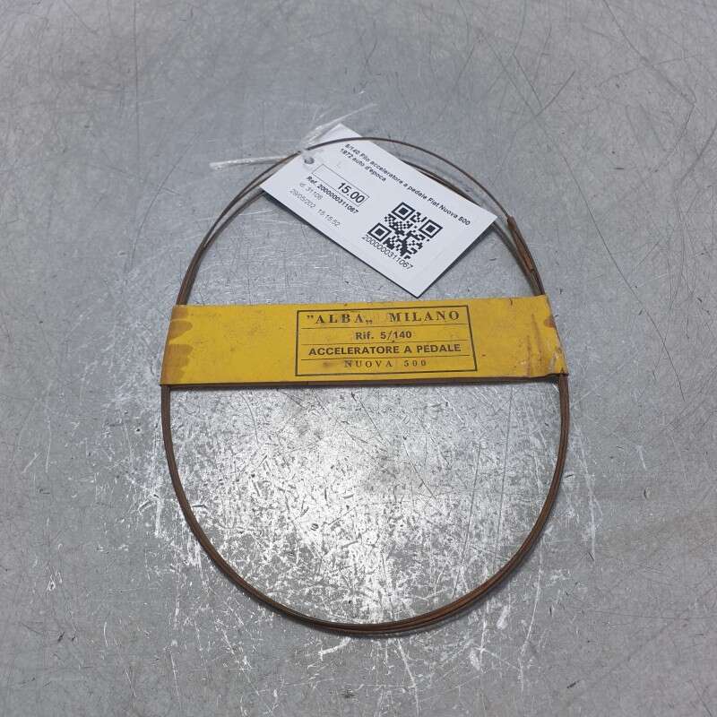 5/140 Filo acceleratore a pedale Fiat Nuova 500 1972 auto d'epoca