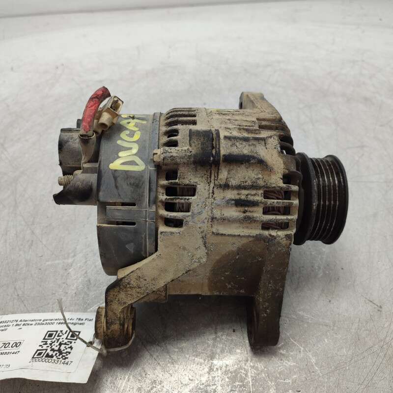 63321276 Alternatore generatore 14v 75a Fiat Ducato 1.9td 60kw 230a3000 1995 magneti marelli