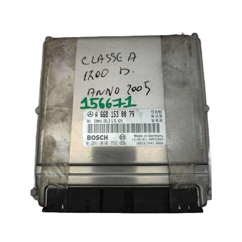A6681530079 CENTRALINA MOTORE W168 CLASSE A 1.7 TD 2005 BOSCH 0281010752 A6681530079 CENTRALINA MOTORE W168 CLASSE A 1.7 TD 2005 BOSCH 0281010752