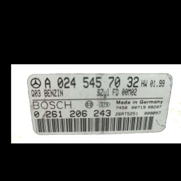 A0245457032 CENTRALINA MOTORE W210 CLASSE E 280 V6 2001 BOSCH 0261206243 0245457032