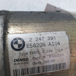63222005 motorino avviamento BMW X53 X5 3.0D 306D1 2003 Denso